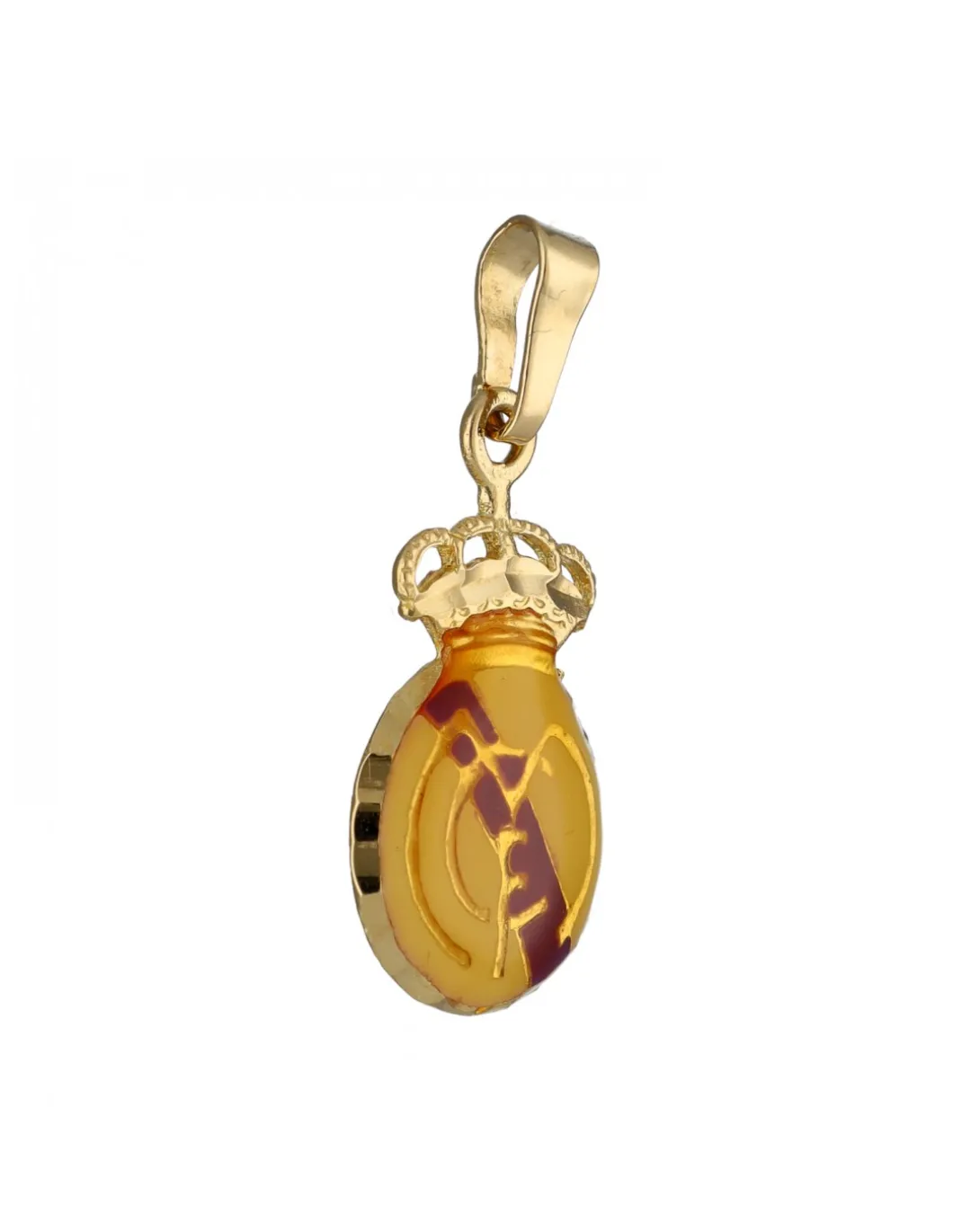 Colgante de Oro amarillo con diseño de Escudo del Madrid Futbol Club
