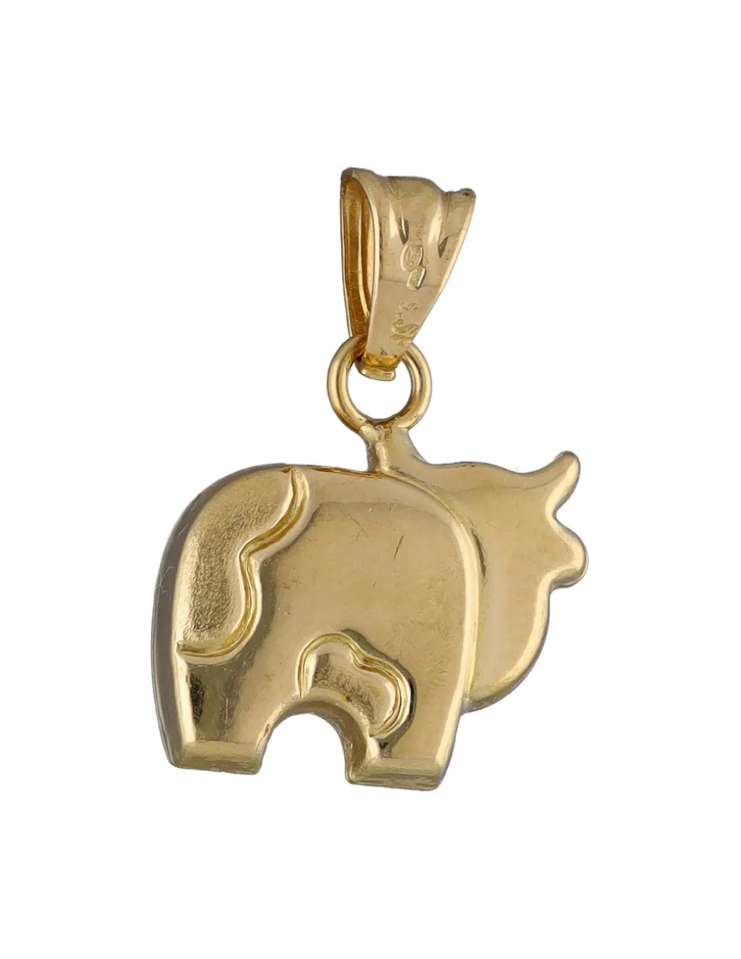 Colgante de Oro amarillo con diseño de Vaca