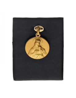 Colgante de oro amarillo 18 K con diseño religioso
