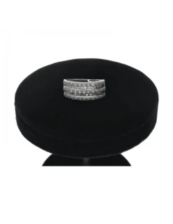 Colgante de oro blanco 18K con diseño y Brillantes