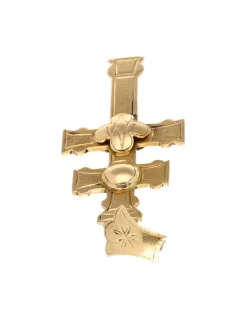 Colgante oro 18 kl Diseño Cruz de Caravaca