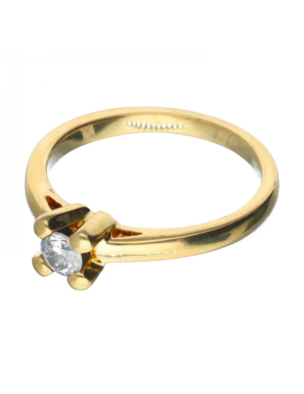 Diamante - Oro de 18 kt - Oro, Oro amarillo - Anillo