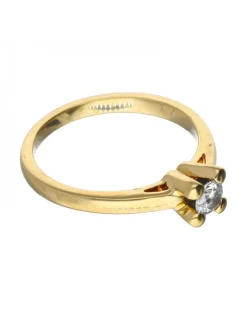 Diamante - Oro de 18 kt - Oro, Oro amarillo - Anillo