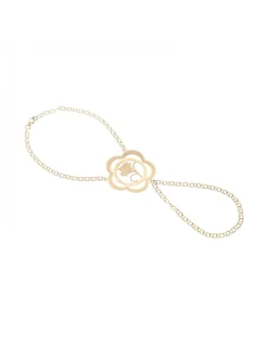 Pasamanos 18 K con diseño de flor