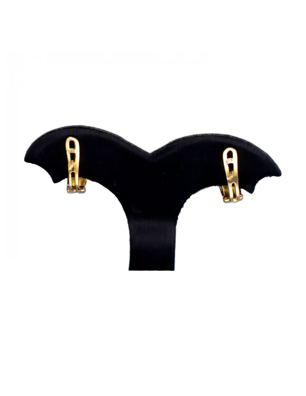 Pendientes con brillante central oro amarillo 18kl