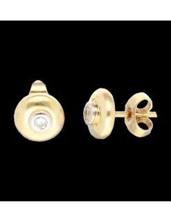 Pendientes con brillantes oro amarillo 18kl