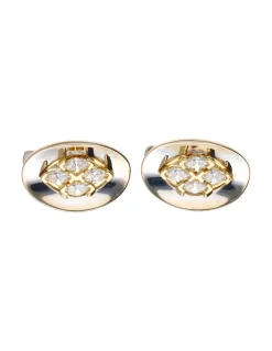 Pendientes con zirconitas oro amarillo 18kl