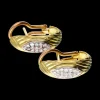 Pendientes de oro 18 kl con diamantes