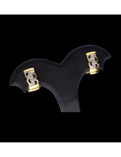 Pendientes de oro 18 kl zirconita