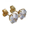 Pendientes de Oro amarillo con Circonitas