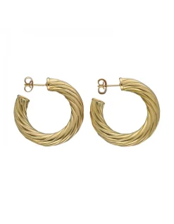 Pendientes de Oro amarillo con diseño Entorchado