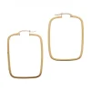Pendientes de Oro amarillo 18K con diseño rectangular