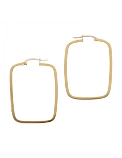 Pendientes de Oro amarillo 18K con diseño rectangular