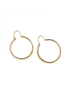 Pendientes de Oro amarillo 18K con diseño redondo