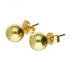 Pendientes de Oro amarillo 18K con diseño de bolas