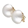 Pendientes de Oro amarillo con diseño de Perlas redondas