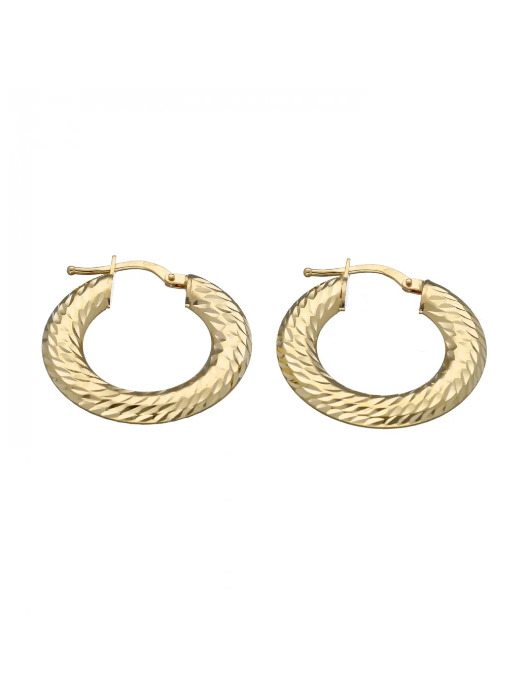 Pendientes de Oro amarillo con diseño Aros entorchados