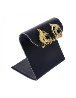 Pendientes de oro amarillo 18K con diseño circonitas
