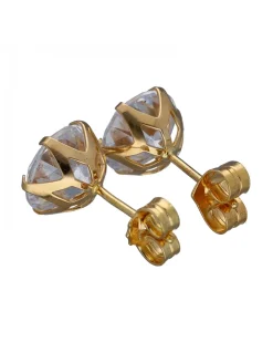 Pendientes de Oro amarillo con Circonitas