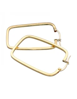 Pendientes de Oro amarillo 18K con diseño rectangular