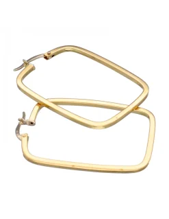 Pendientes de Oro amarillo 18K con diseño rectangular