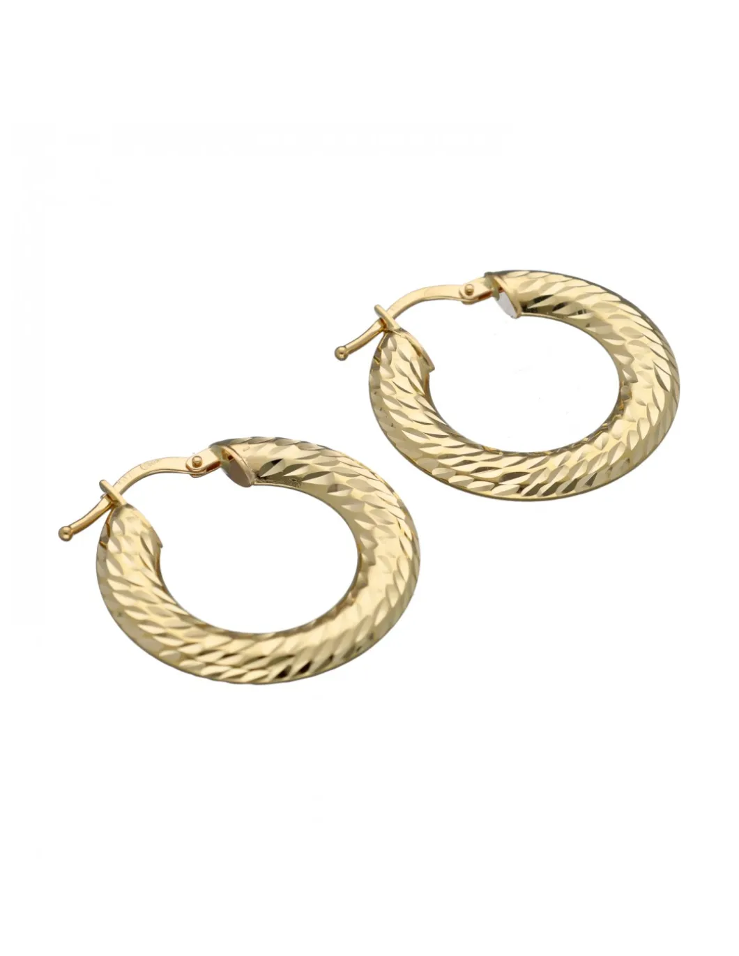 Pendientes de Oro amarillo con diseño Aros entorchados