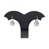 Pendientes de oro blanco zirconitas