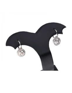 Pendientes de oro blanco zirconitas