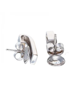 Pendientes de Oro blanco 18K con diseño