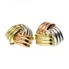 Pendientes de oro, oro blanco y oro rosa 18 kl