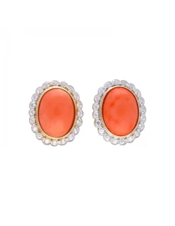 Pendientes para mujer con zirconitas de oro 18 kl