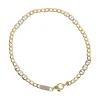 Pulsera de oro amarillo 18 K con diseño de eslabones