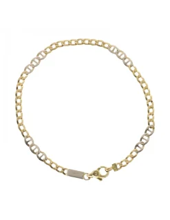 Pulsera de oro amarillo 18 K con diseño de eslabones