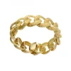 Pulsera de Oro amarillo 18K con diseño semirrígido
