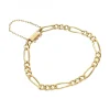 Pulsera de Oro amarillo 18K con diseño de 3 eslabones