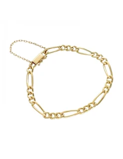 Pulsera de Oro amarillo 18K con diseño de 3 eslabones