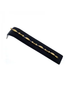 Pulsera de Oro amarillo y blanco, con diseño Moderno