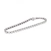 Pulsera de oro blanco 18 kl con diamantes