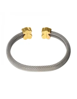 Pulsera TOUS de acero y oro amarillo 18kl