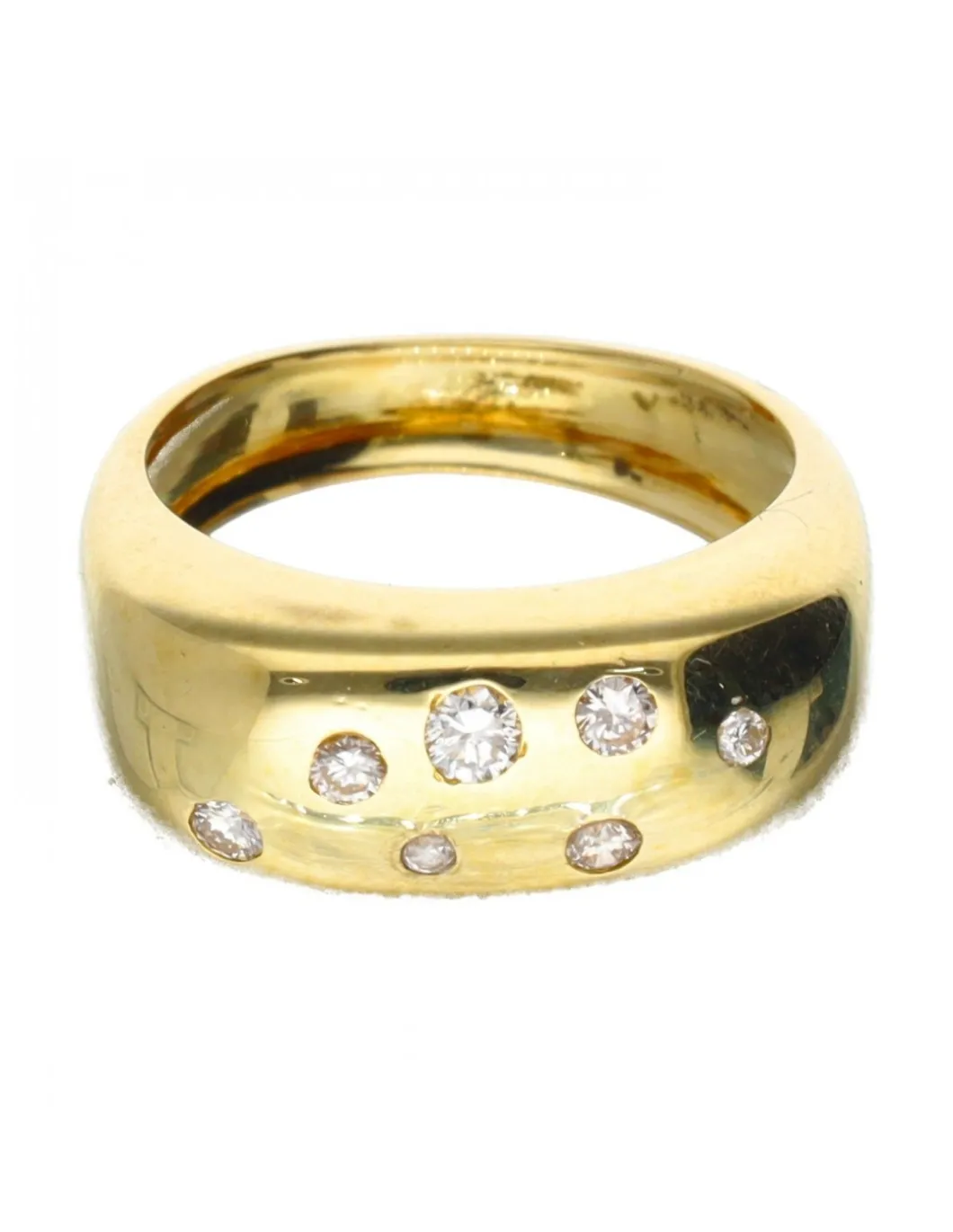 18 quilates Oro - Anillo - 0.04 ct Diamante