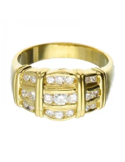 18 quilates Oro - Anillo - 0.10 ct Diamante - Diamante