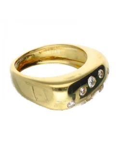 18 quilates Oro - Anillo - 0.04 ct Diamante