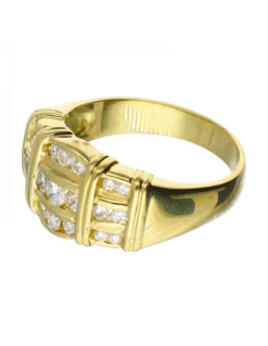 18 quilates Oro - Anillo - 0.10 ct Diamante - Diamante