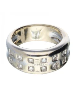 18 quilates Oro blanco - Anillo - 0.01 ct Diamantes