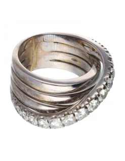 18 quilates Oro blanco - Anillo - 0.11 ct Diamante