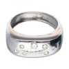 18 quilates Oro blanco - Anillo - 0.03 ct Diamante - Diamante