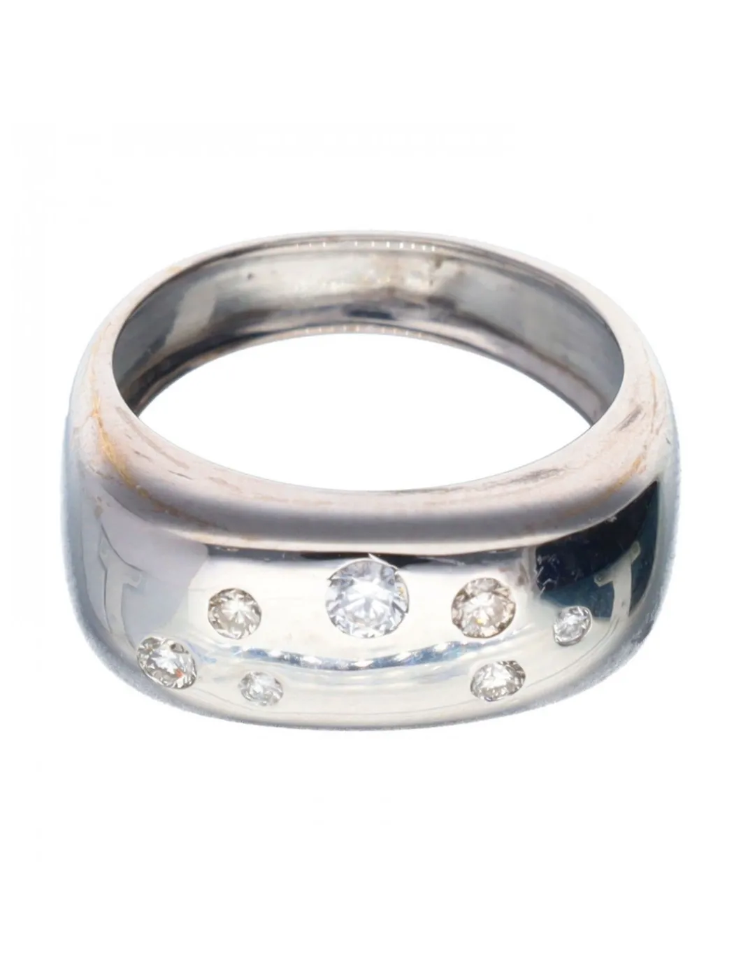 18 quilates Oro blanco - Anillo - 0.03 ct Diamante - Diamante