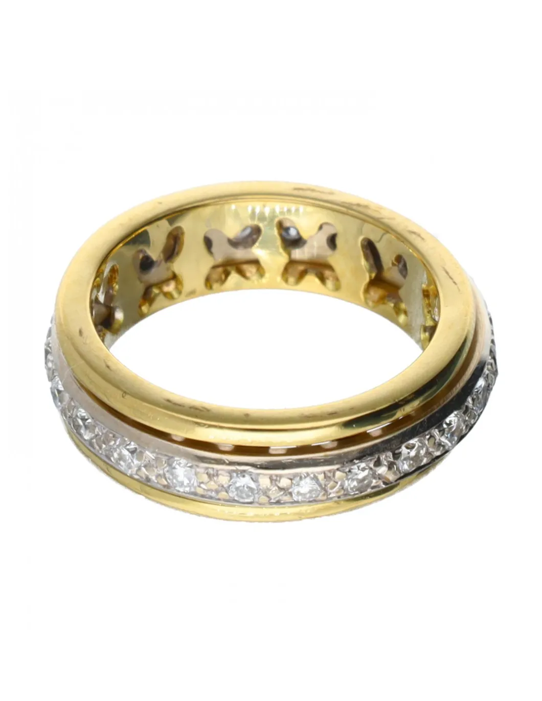 18 quilates Oro blanco - Anillo - 0.01 ct Diamante - Diamantes