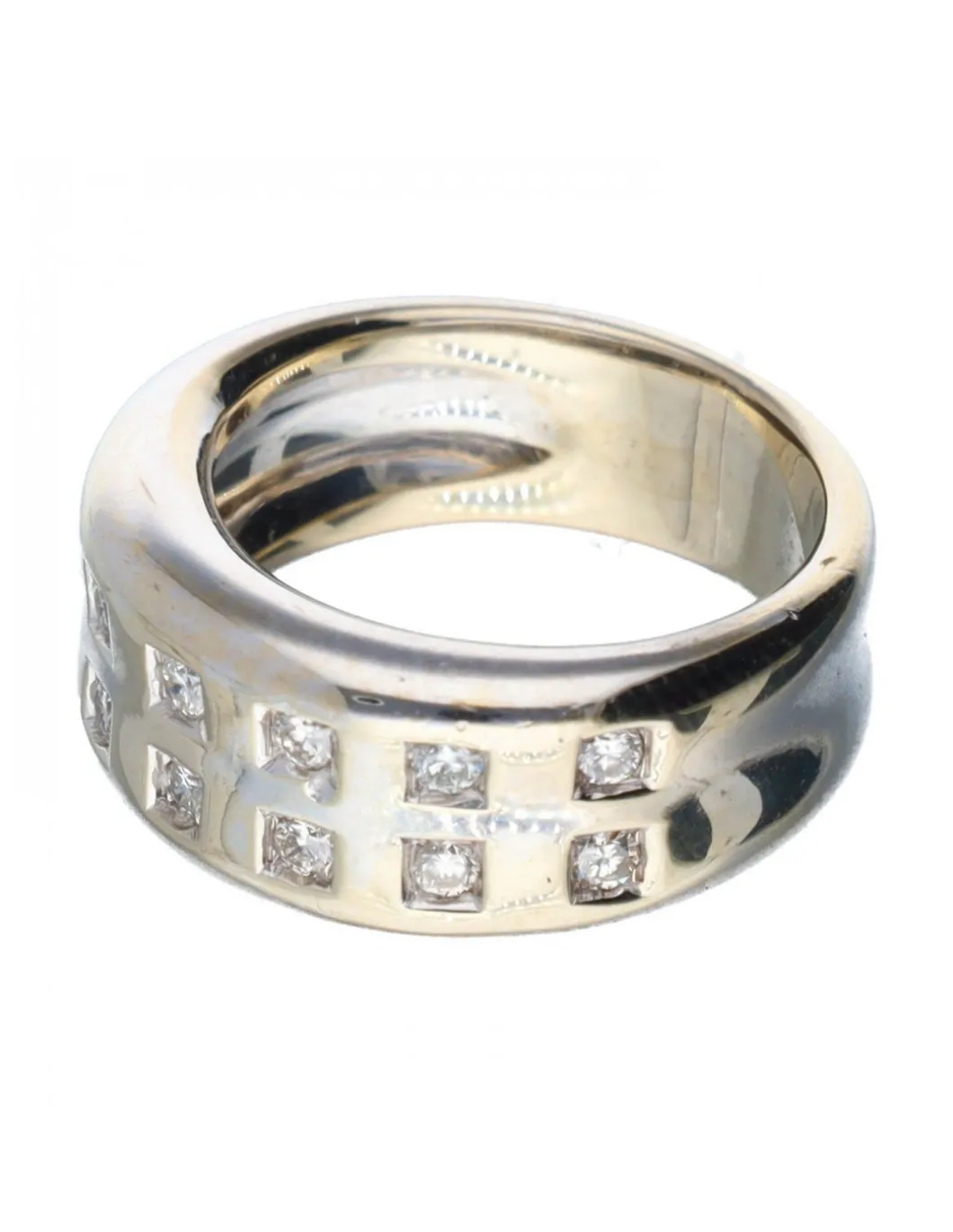 18 quilates Oro blanco - Anillo - 0.01 ct Diamantes