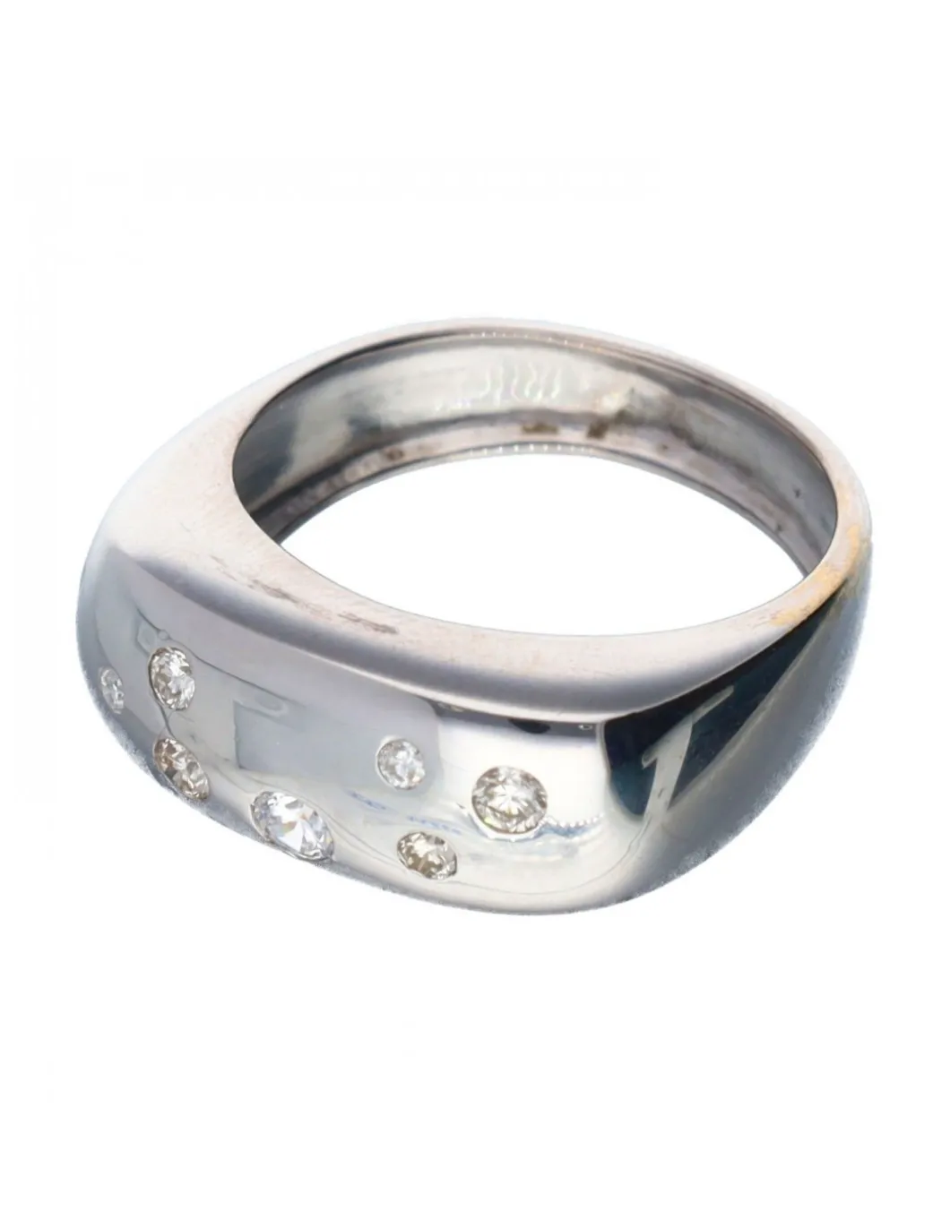18 quilates Oro blanco - Anillo - 0.03 ct Diamante - Diamante